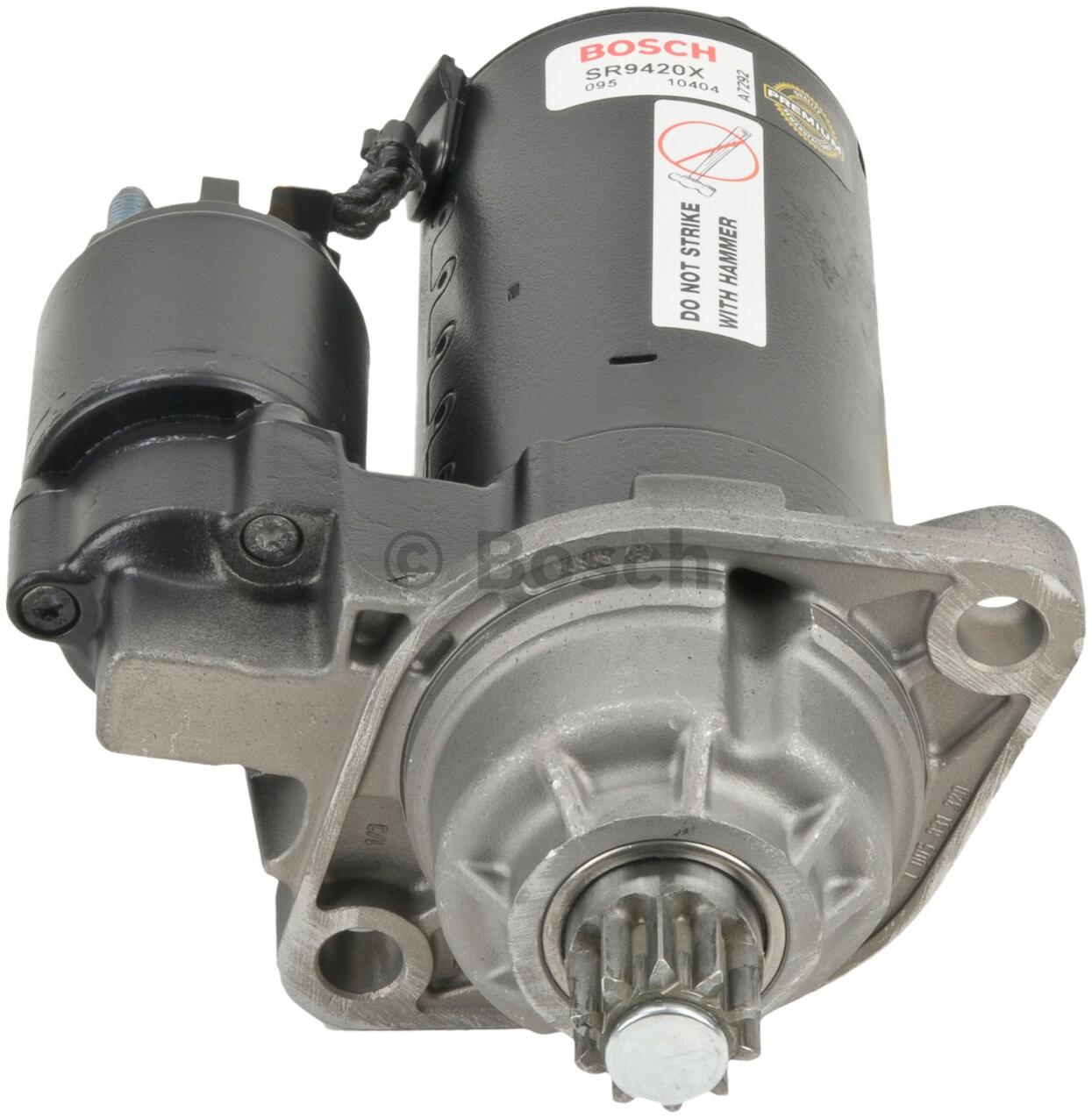 Audi VW Starter Motor (Rebuilt) (Bosch) 02M911023PX – Bosch SR9420X