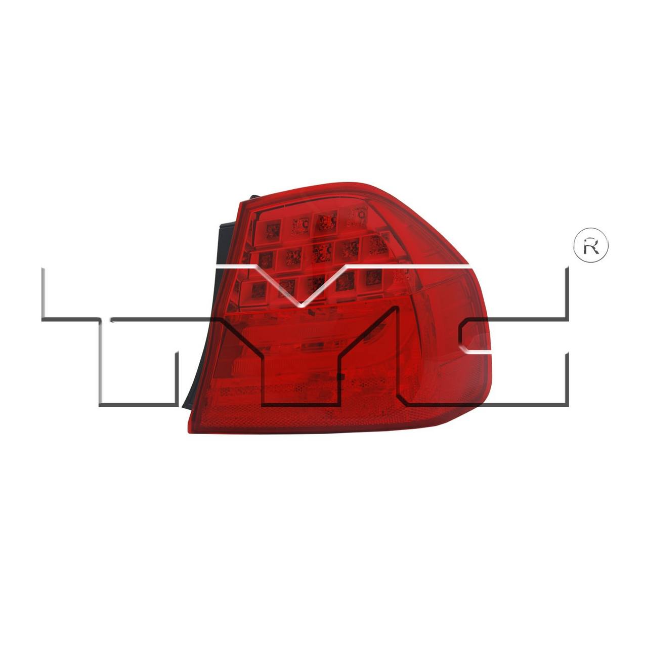 Tail Light Assembly – Passenger Side (Outer) (LED) (Red)