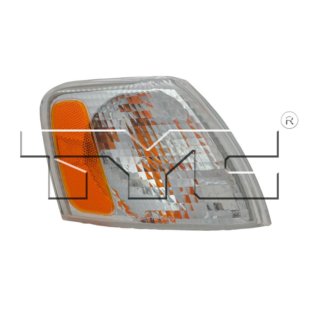 Turn Signal / Parking Light Assembly – Front Passenger Side (Halogen) (Amber – Clear)