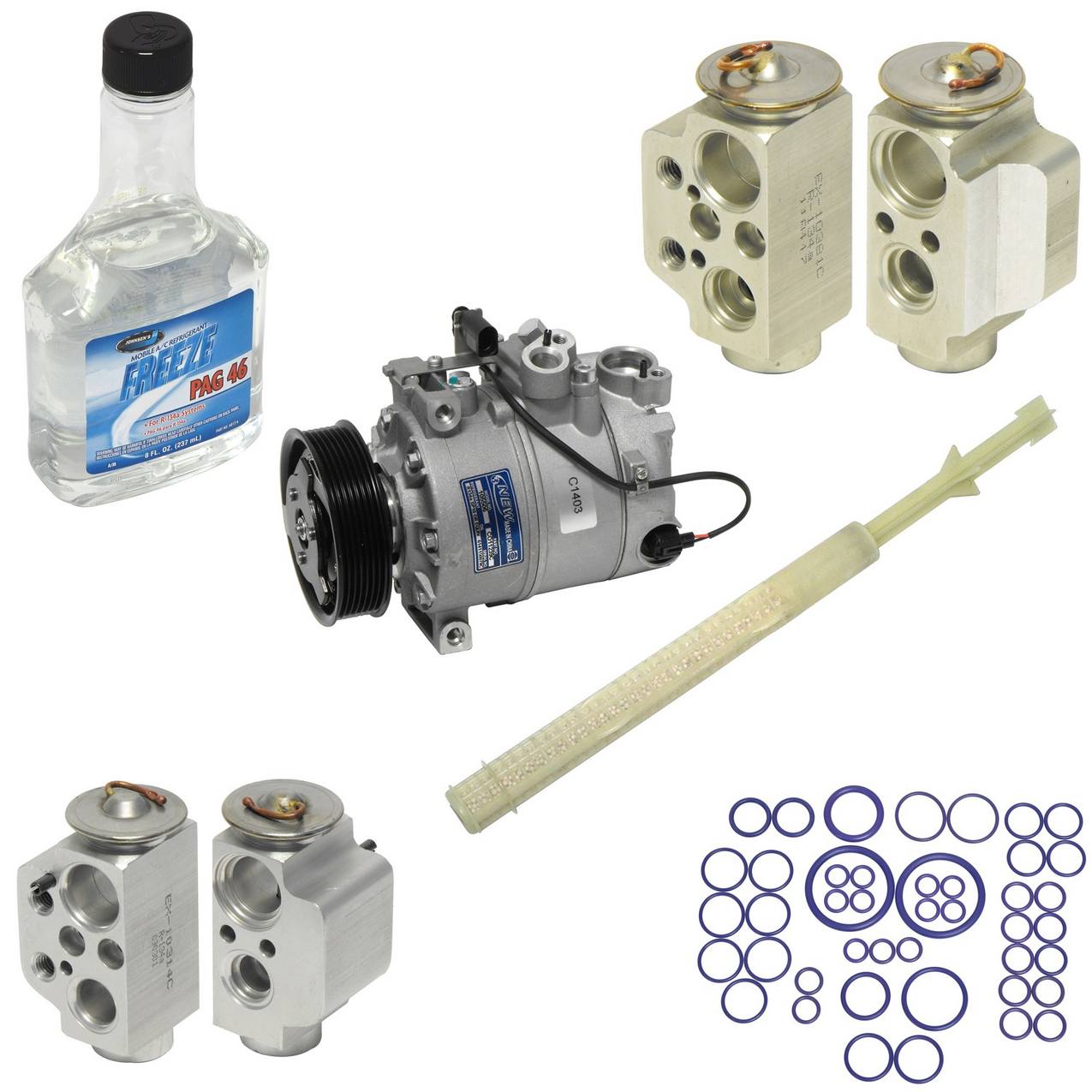 A/C Compressor Kit (With Rear A/C)