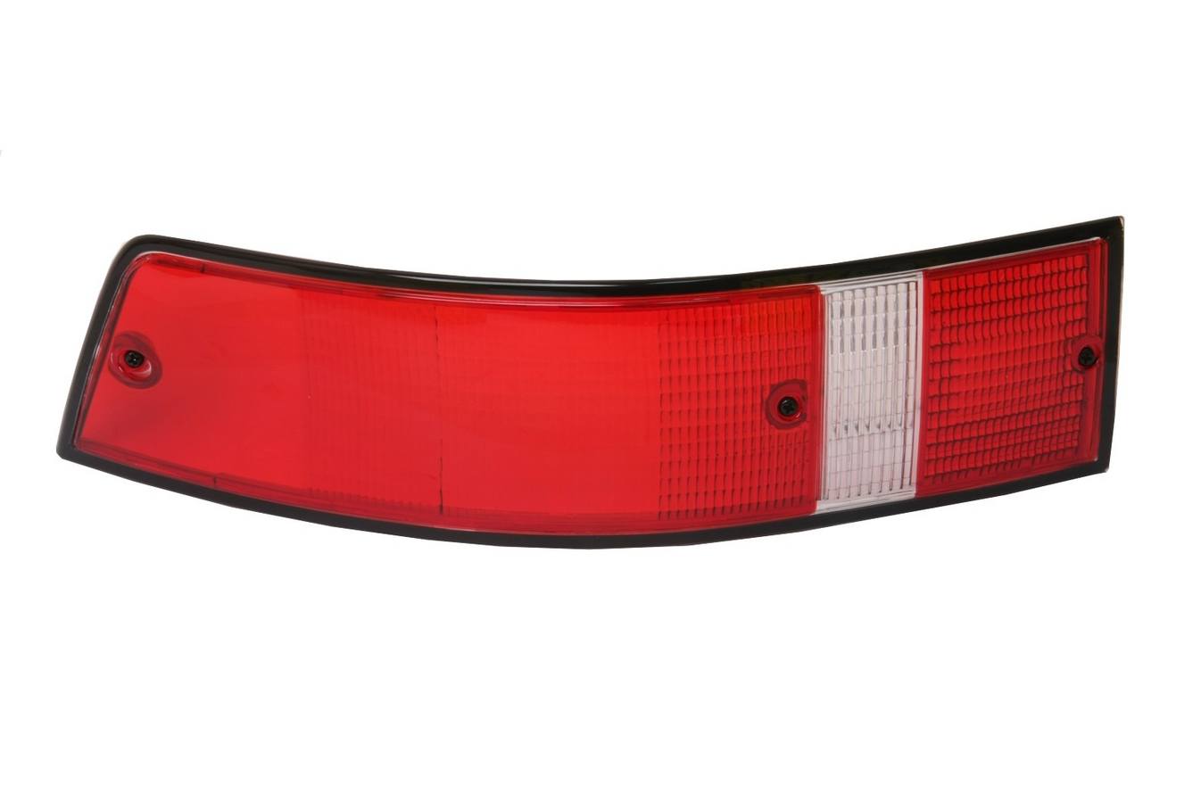 Tail Light Lens – Driver Side (Red and White) (Black Trim)