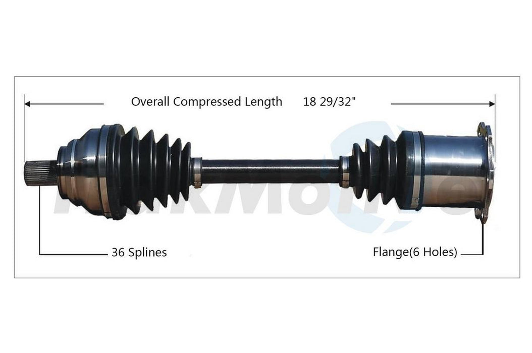 VW CV Axle Shaft – Front Driver Side – Aftermarket VW8088