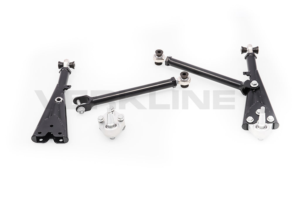 Adjustable tubular front race wishbones MQB Audi RS3 S3 A3 8V Golf Mk7 Seat Leon 5F