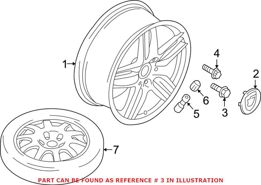 Porsche Wheel Lug Bolt WHT006978 – Genuine Porsche