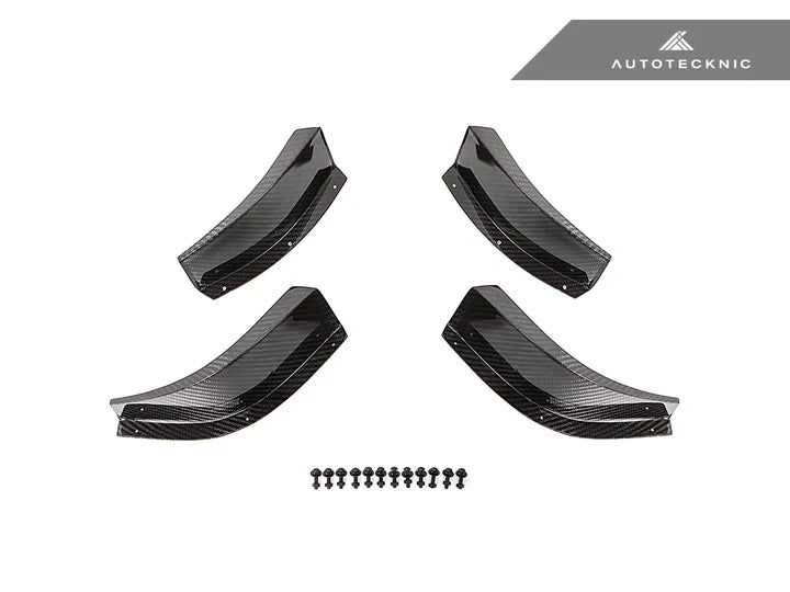 AutoTecknic G8X M3 / M4 Dry Carbon GT4 Bumper Canard Set