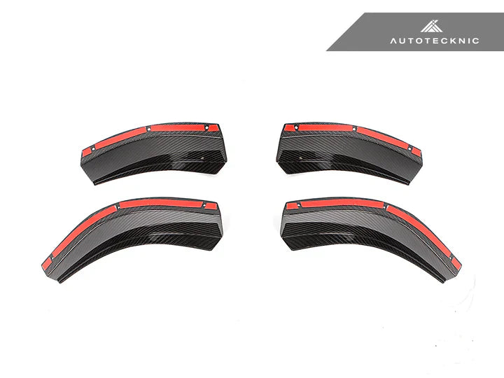 AutoTecknic G8X M3 / M4 Dry Carbon GT4 Bumper Canard Set