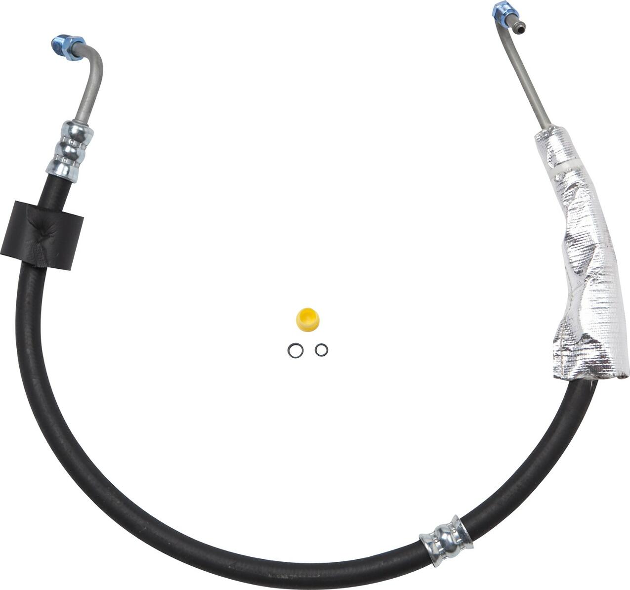 Power Steering Pressure Line Hose Assembly (With Threaded Fitting At Gear)