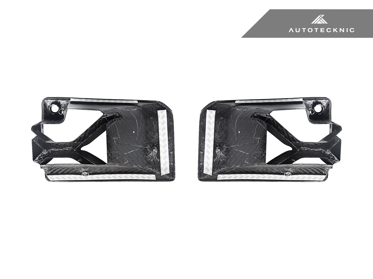 AutoTecknic G87 M2 Dry Carbon Podium Front Bumper Lower Vent Set