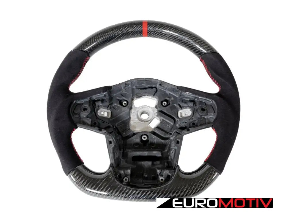 A90 Supra Carbon Fiber Steering Wheel - Alcantara