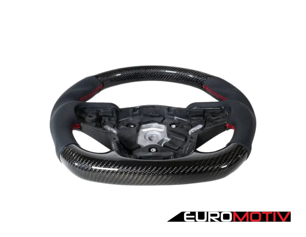 A90 Supra Carbon Fiber Steering Wheel - Leather