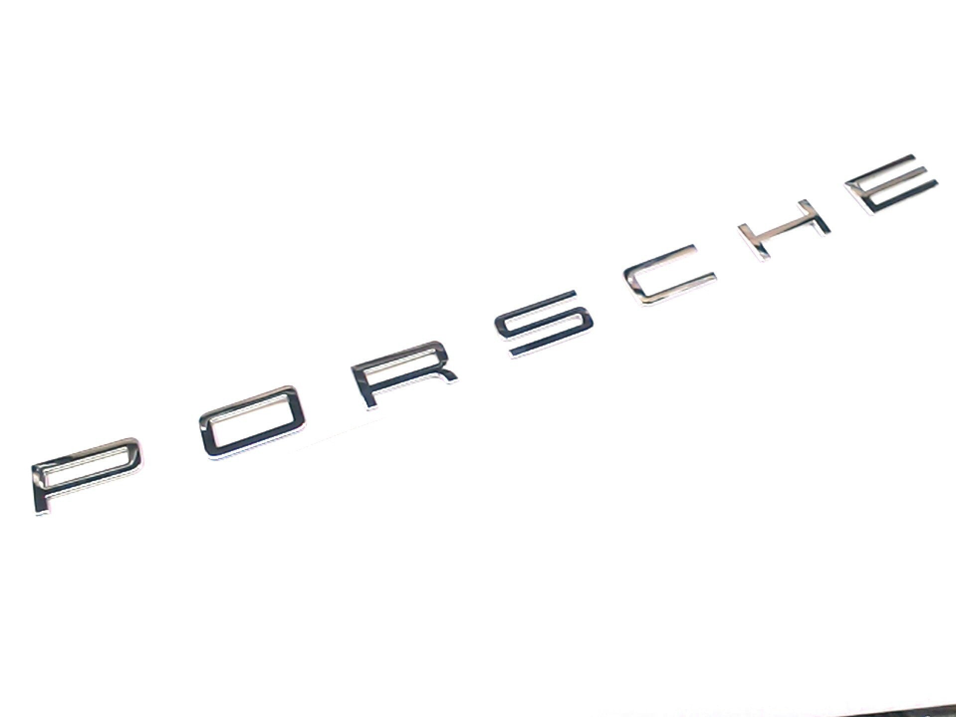 "PORSCHE" Logo - Chrome