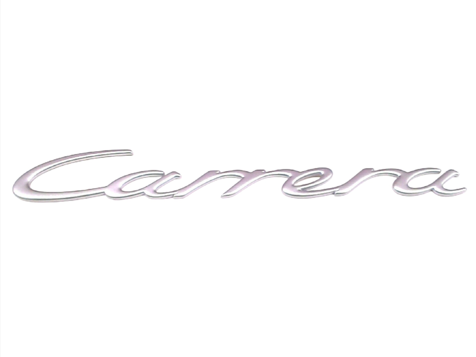 "Carrera" Logo - Matte Chrome