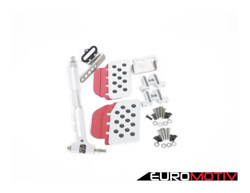 Adjustable Gas Pedal - Silver / Red Extensions