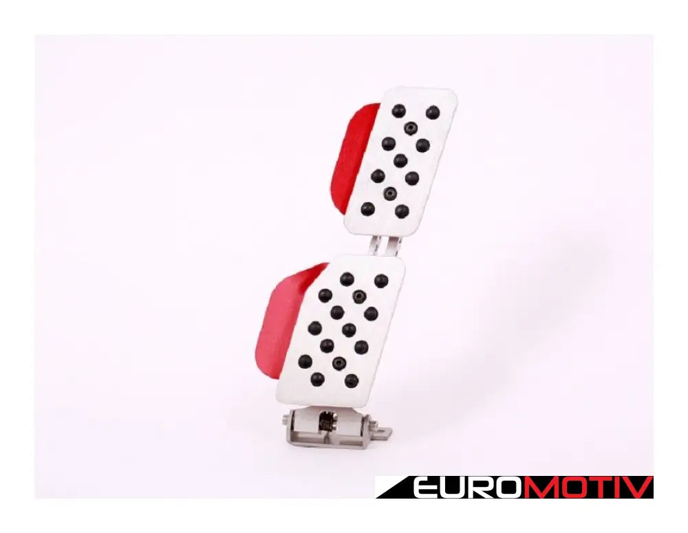 Adjustable Gas Pedal - Silver / Red Extensions