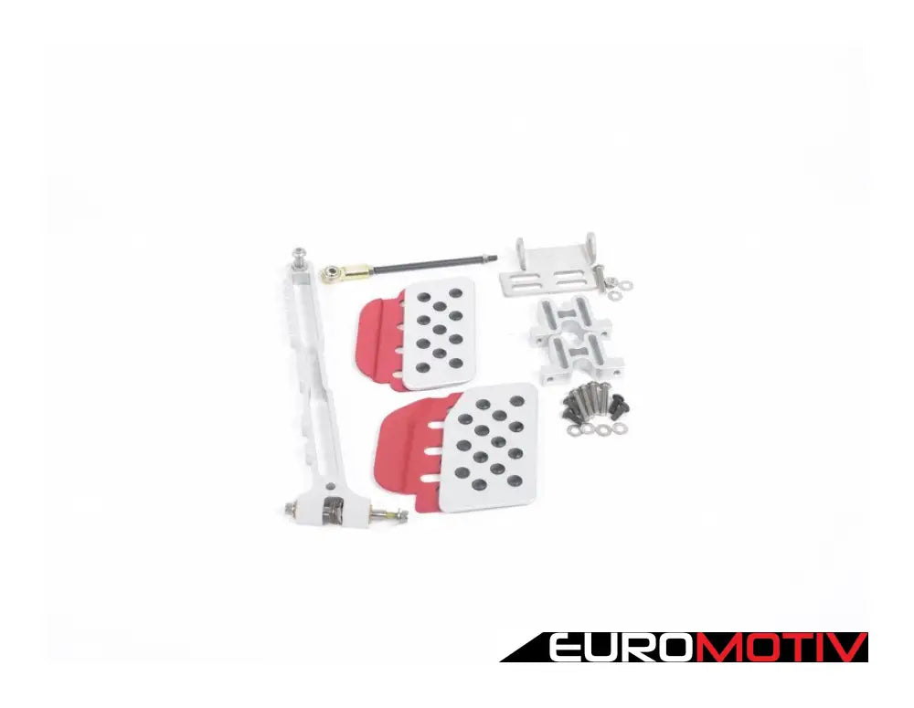 Adjustable Gas Pedal - Silver / Red Extensions