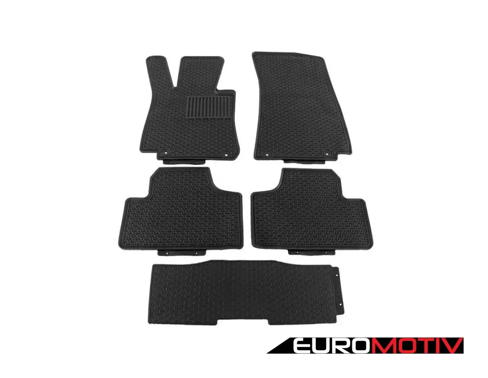 All Weather Floor Mat Set - Black