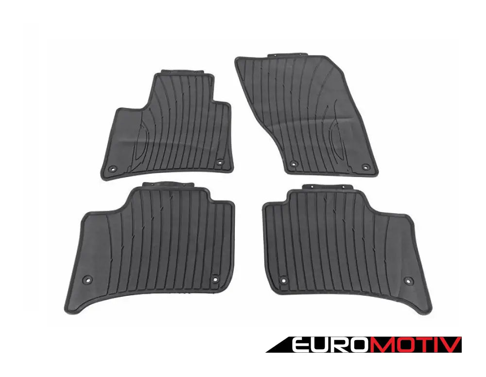 All Weather Floor Mat Set - Black