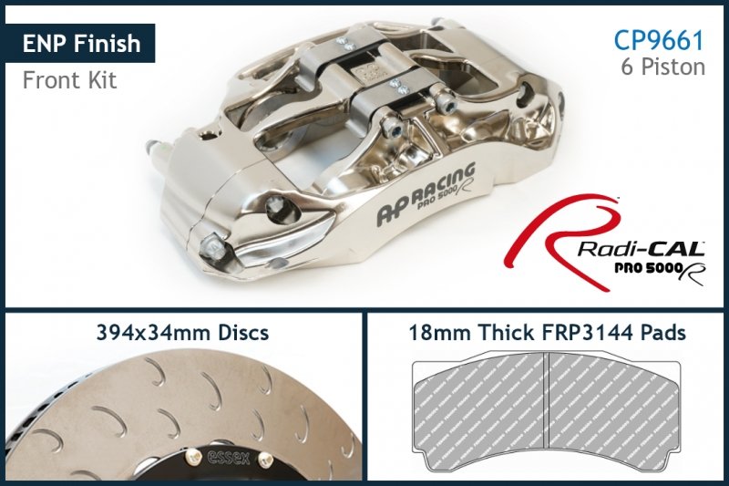 AP Racing by Essex Radi-CAL ENP Competition Brake Kit (Front 9661/394mm)- Porsche 718 GT4 RS