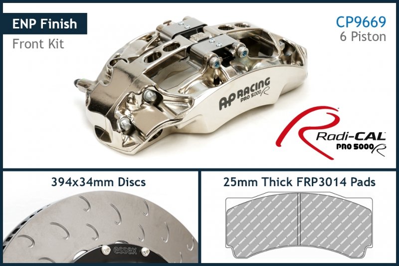 AP Racing by Essex Radi-CAL ENP Competition Brake Kit (Front 9669/394mm)- Porsche 718 GT4 RS