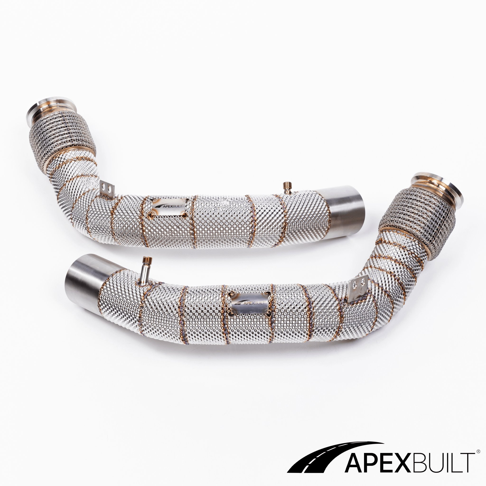 ApexBuilt® BMW F95 X5M & F96 X6M Race Downpipes (S63R, 2020+)