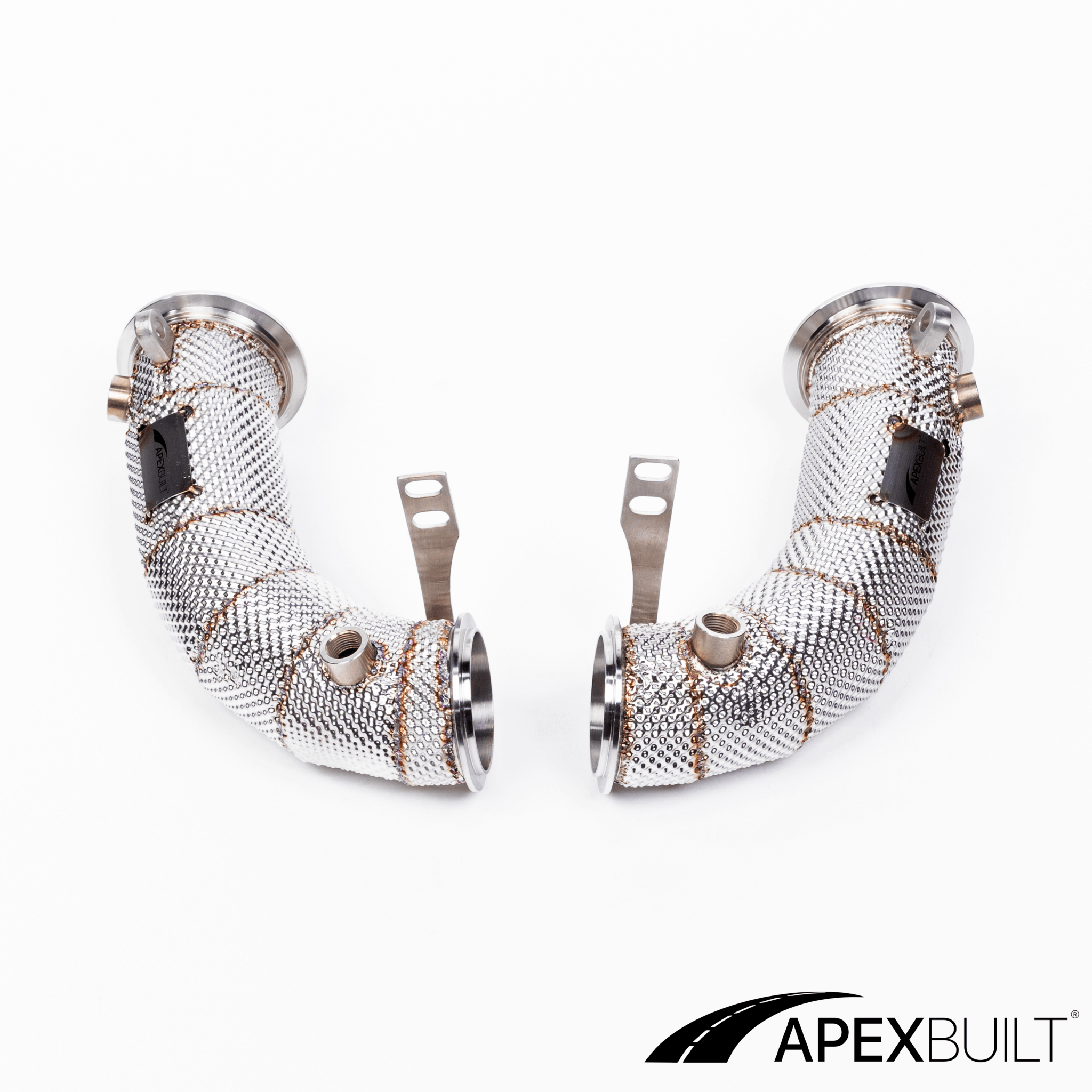 ApexBuilt® BMW F95 X5M & F96 X6M Race Downpipes (S63R, 2020+)