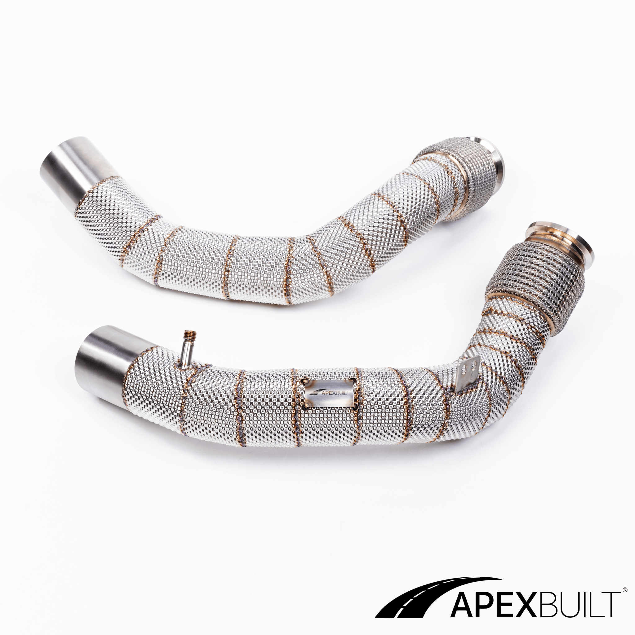 ApexBuilt® BMW F95 X5M & F96 X6M Race Downpipes (S63R, 2020+)