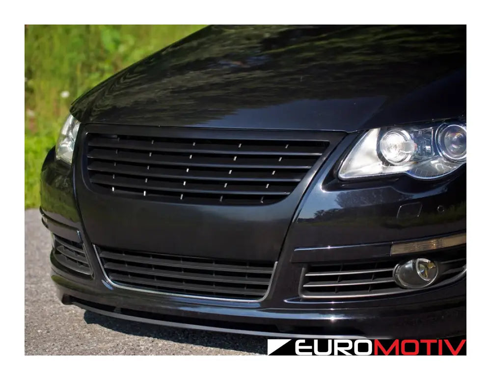 B6 Passat Badgeless Grille Kit - Black