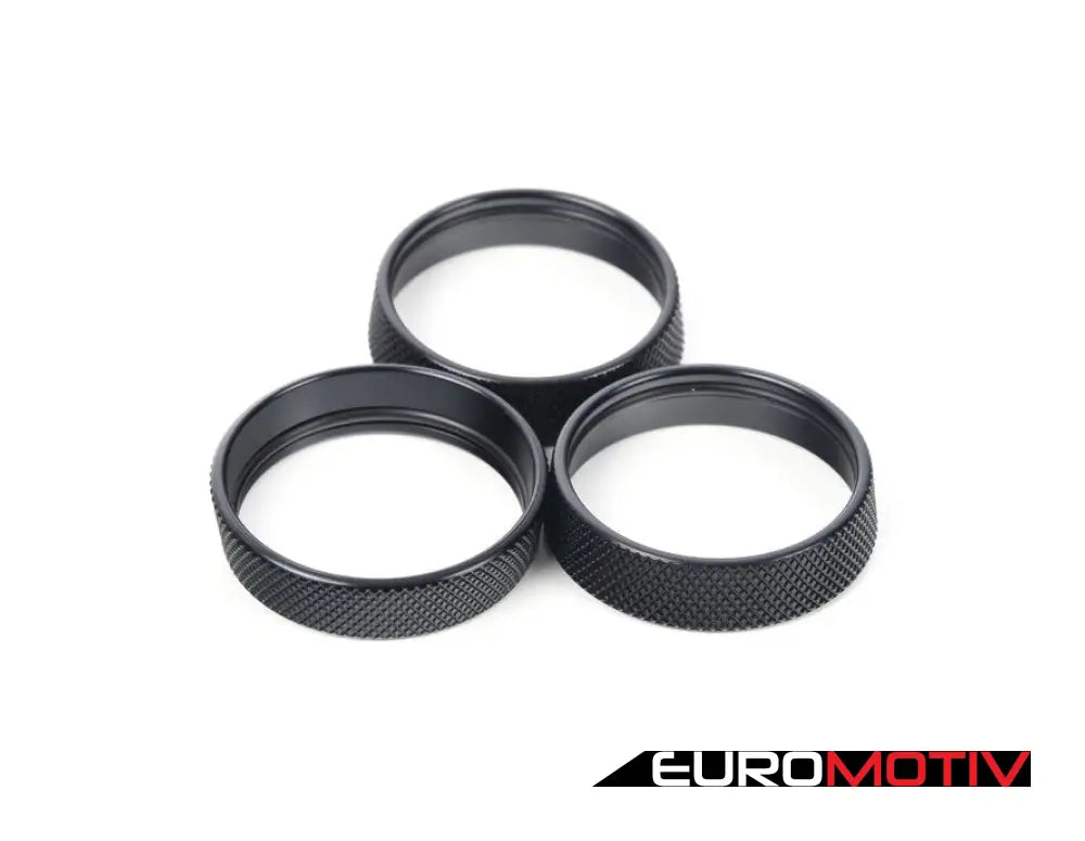 Billet Aluminum Trim Knobs - Black