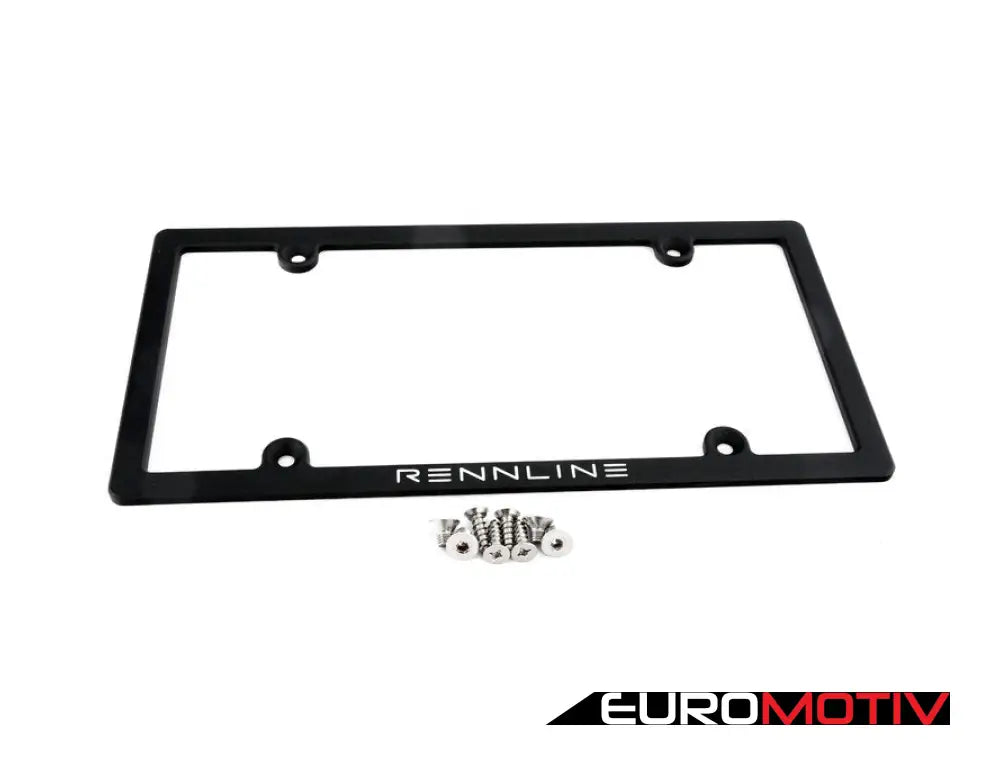 Billet License Plate Frame - Black