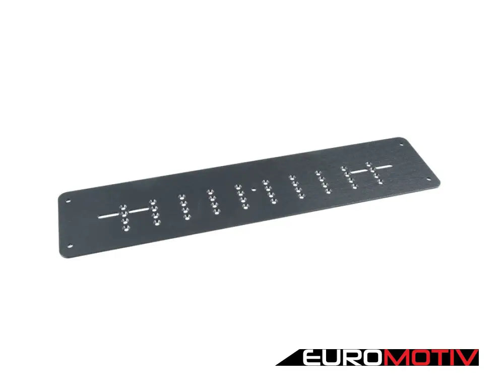 Billet Tow Hook Receiver License Plate Mount - Euro Style