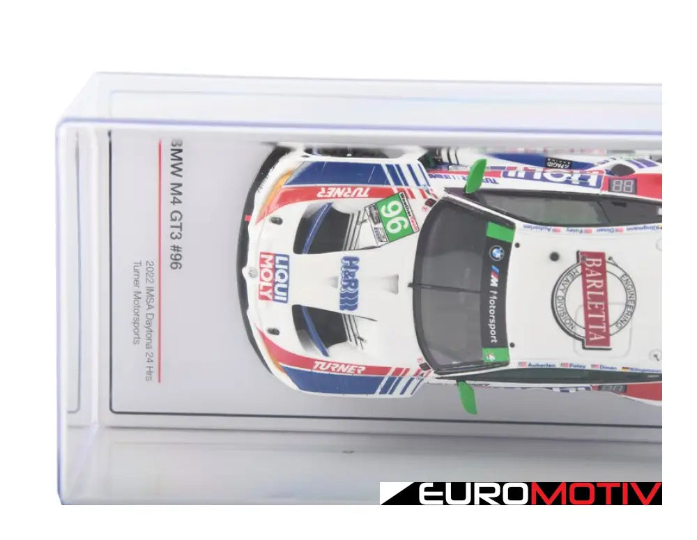 Bmw M4 Gt3 #96 2022 Imsa Daytona 24 Hrs - 1:43 Scale