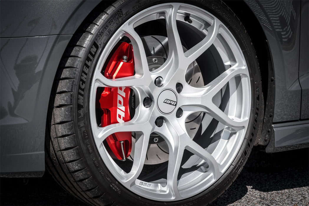 APR Front Big Brake Kit; Front; 350 x 34 mm.; 6 Piston; Billet Aluminum; Red; - BRK00012