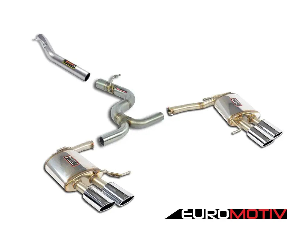 Cat-Back Exhaust System - Non-Resonated For Golf R Estate Rear Valance