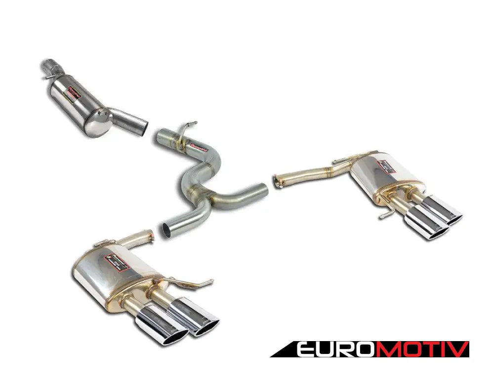 Cat-Back Exhaust System - Resonated For Golf R Estate Rear Valance