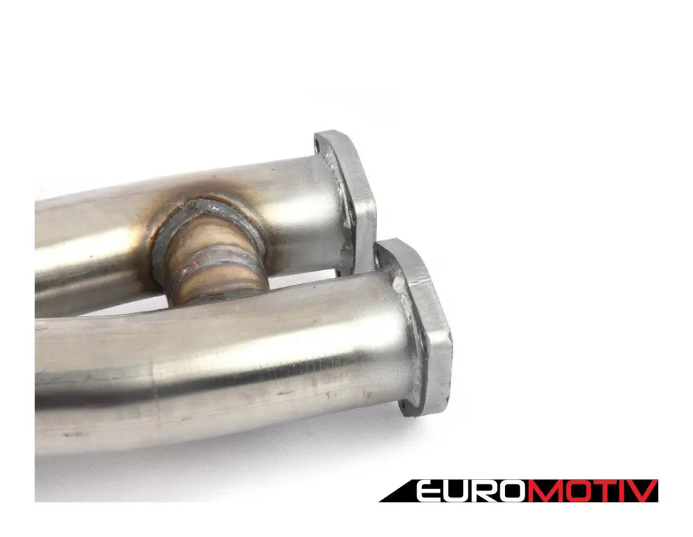 Center Exhaust Twin Pipe - Resonated (63.5Mm)