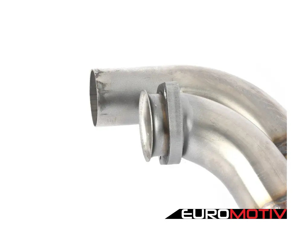 Center Exhaust Twin Pipe - Resonated (63.5Mm)