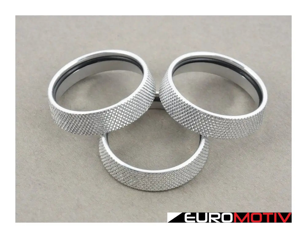 Climate Control Ring Kit - Knurled Billet Aluminum