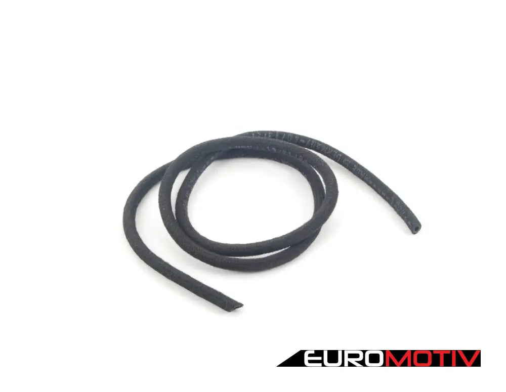 Cloth Braided Fuel/Vacuum Hose - Black 1 Meter