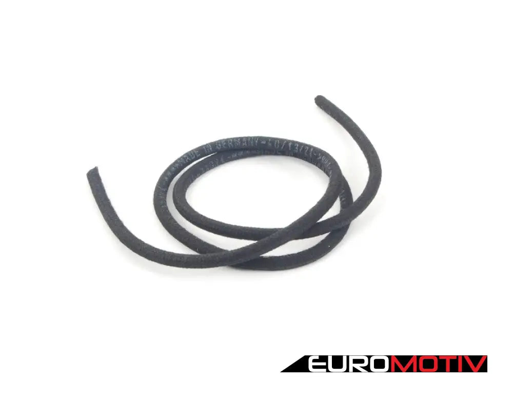 Cloth Braided Fuel/Vacuum Hose - Black 1 Meter