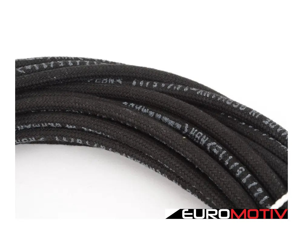 Cloth Braided Fuel/Vacuum Hose - Black 20 Meter