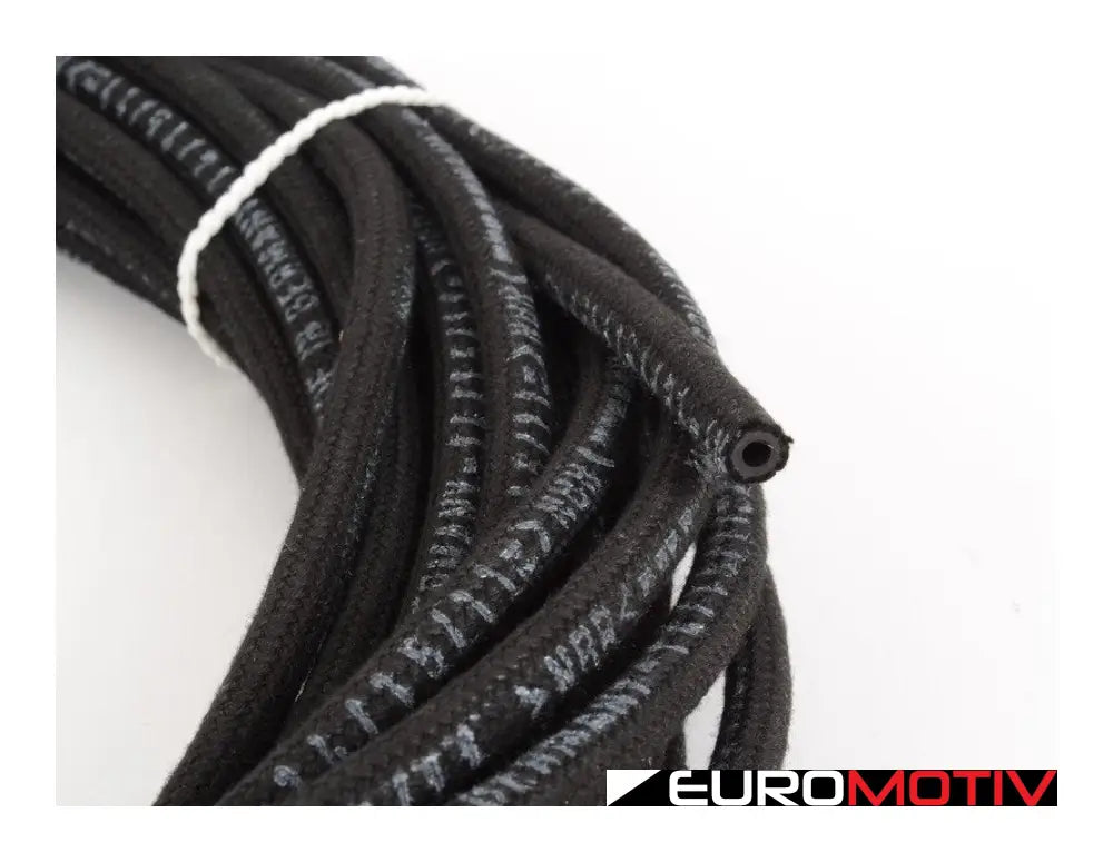 Cloth Braided Fuel/Vacuum Hose - Black 20 Meter