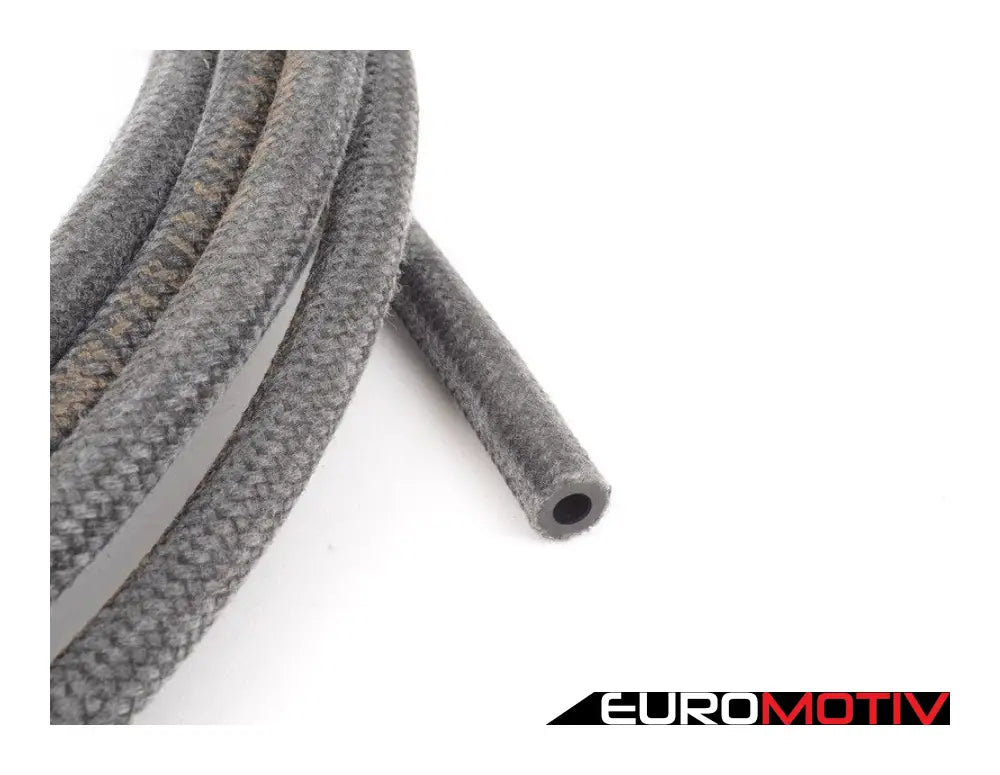 Cloth Braided Fuel/Vacuum Hose - Black 5 Meter