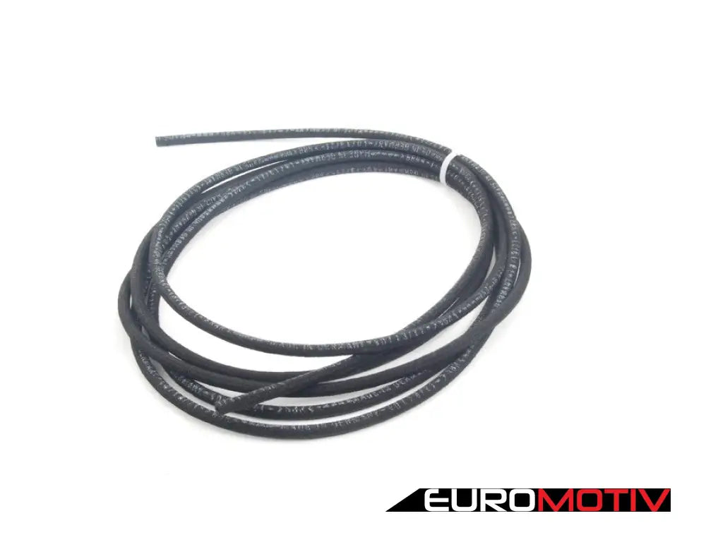 Cloth Braided Fuel/Vacuum Hose - Black 5 Meter