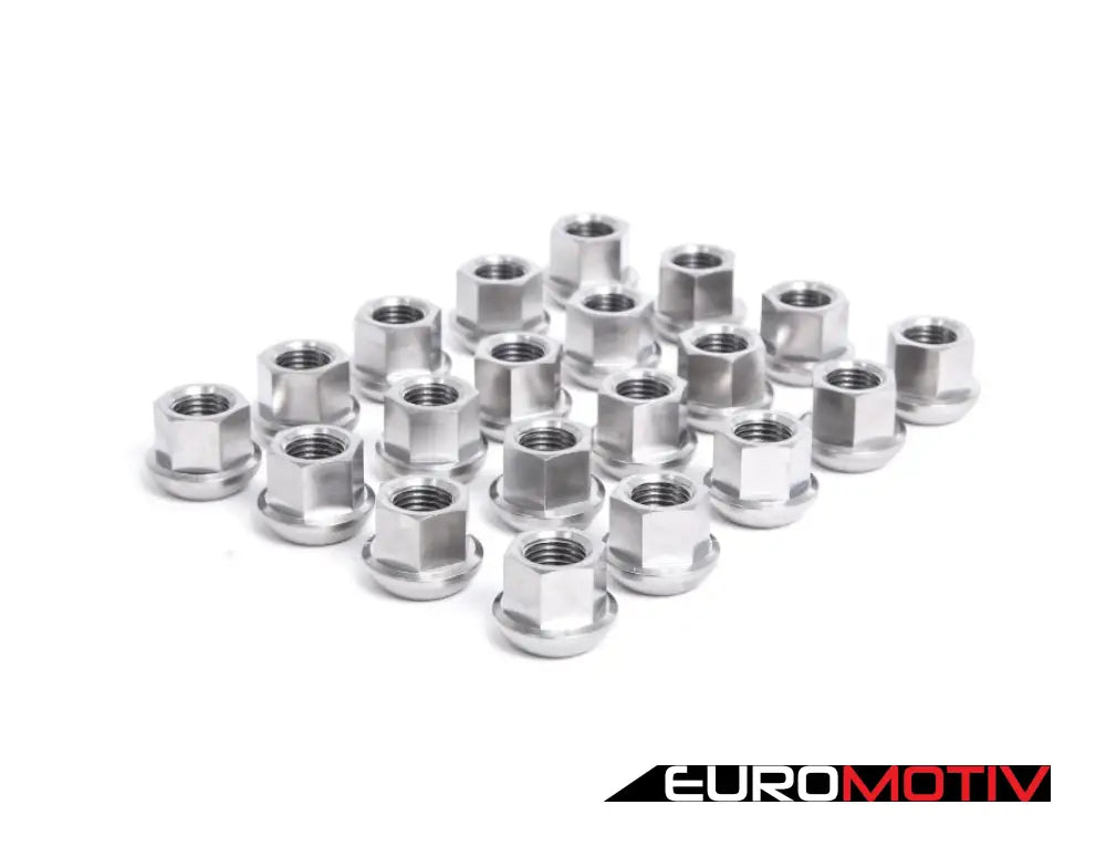 Competition Wheel Stud Conversion Kit - Titanium Ball Seat Nuts 35Mm Front / 45Mm Rear