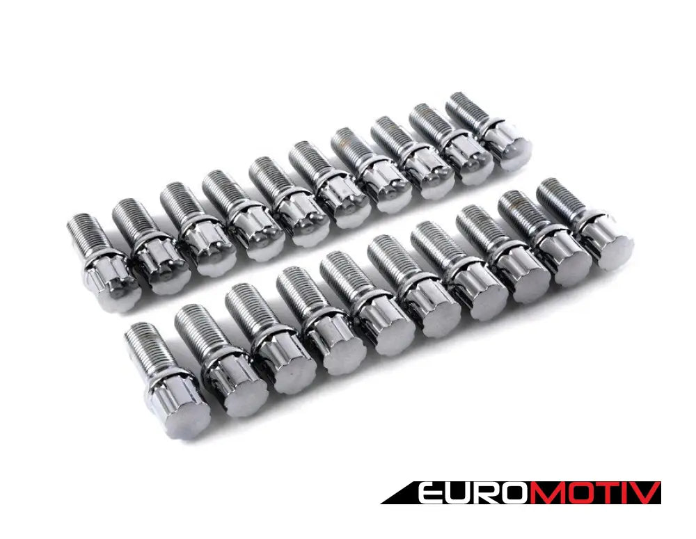 Conical Seat Tuner Spline Bolt Set - Standard Length Chrome