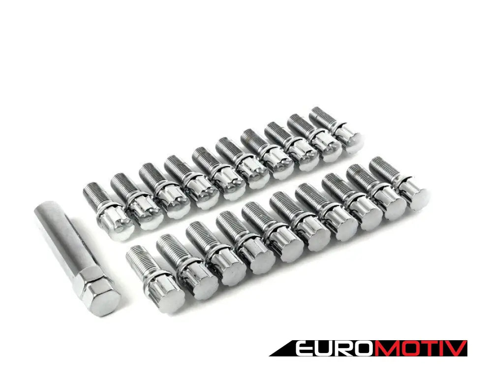 Conical Seat Tuner Spline Bolt Set - Standard Length Chrome