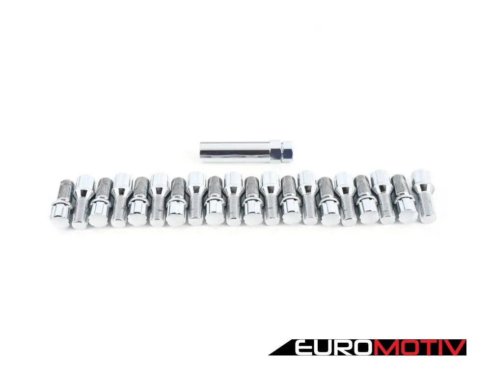 Conical Seat Tuner Spline Bolt Set - Standard Length Chrome