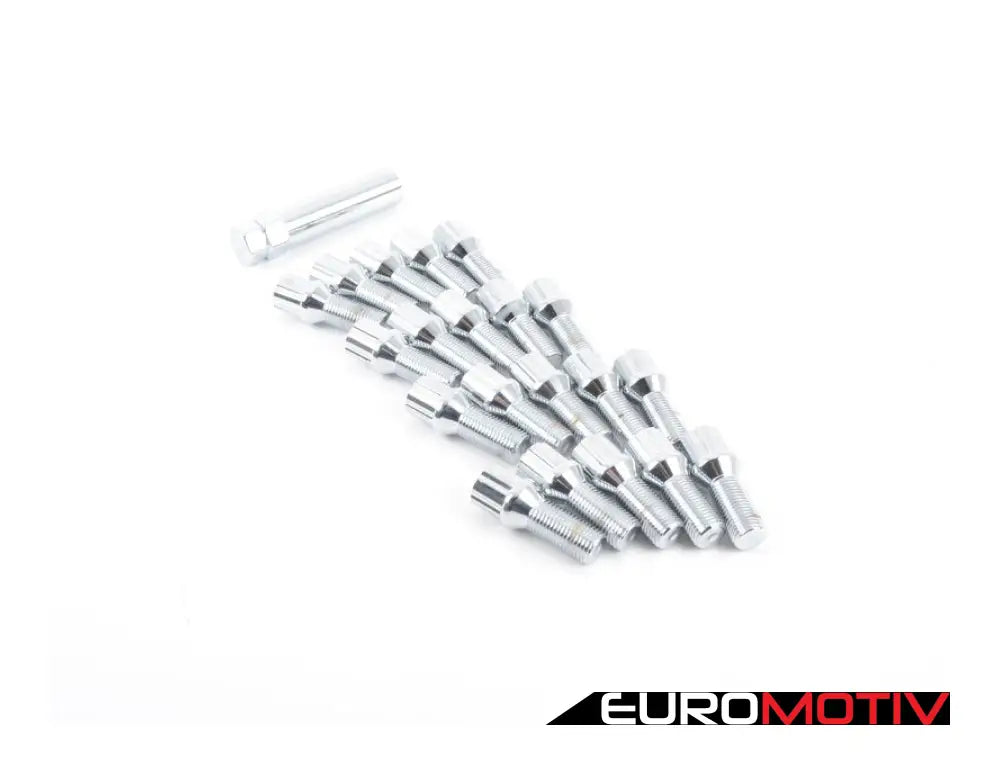 Conical Seat Tuner Spline Bolt Set - Standard Length Chrome