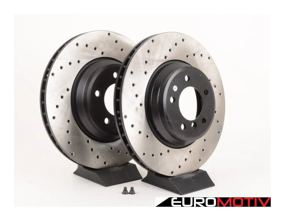 Cross-Drilled Brake Rotors - Front