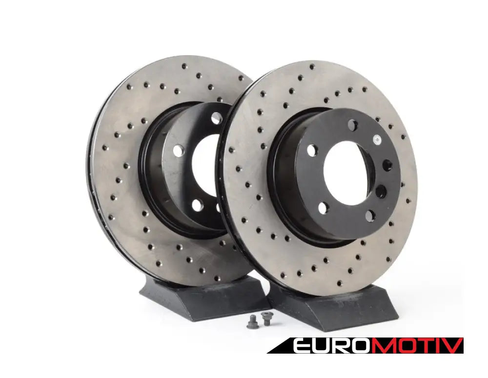 Cross-Drilled Brake Rotors - Front